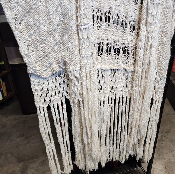 URBAN OUTFITTERS ECOTE Cotton Fringe Knit Duster - Picture 4 of 5